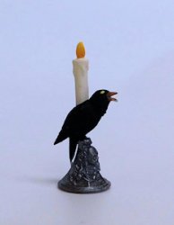 *New for 2023 Raven Candlestick to Paint