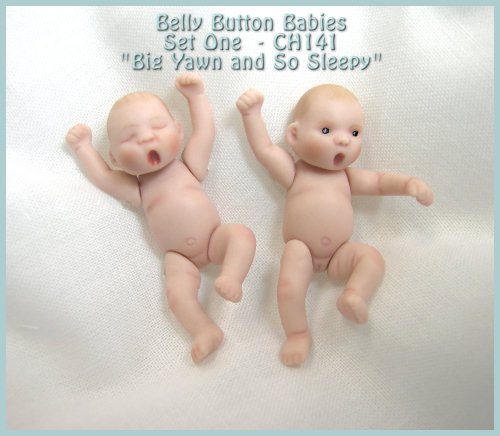 Belly Button Babies Mold - Set 1 - Click Image to Close