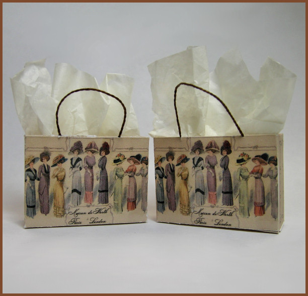 Pair of Beautiful Shopping Bags Kit - Click Image to Close
