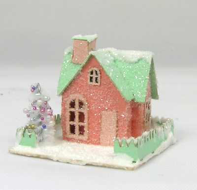 "Bungalow" Miniature Putz House Kit - Click Image to Close