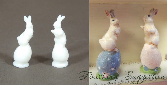 Bunnies on Eggs - To Paint - Click Image to Close