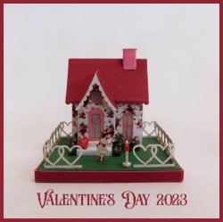 * NEW Valentines Day 2023 Mini Putz House