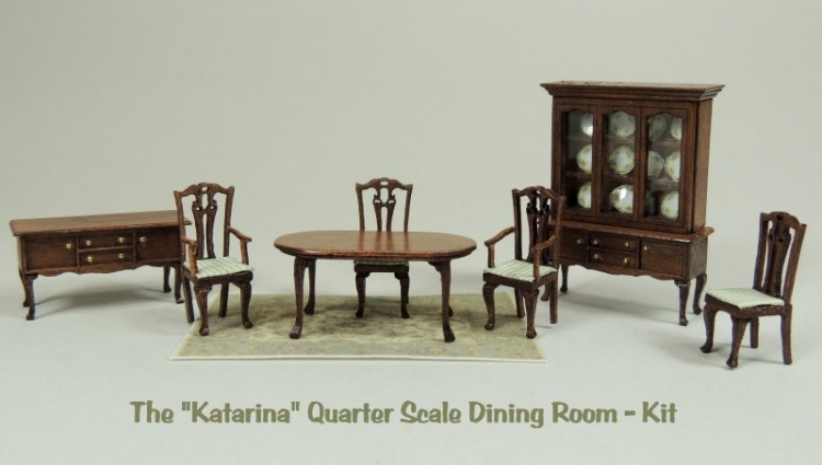 The Quarter Scale Katarina Dining Room Kit - Click Image to Close
