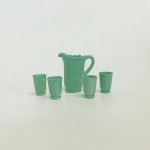 Mosser Ribbed Panel Pitcher and Tumbler set