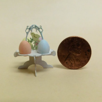 Laser Cut Filligree Egg Display with Eggs - Kit