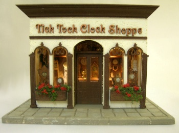 The Tick Tock Clock Shoppe in Quarter Scale