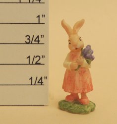 Rachael Rabbit 3D Figurine to Paint