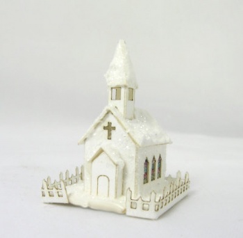 "Country Church" Miniature Putz House Kit