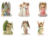 Beautiful Victorian Angels Standee Kit