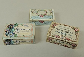 Set of 3 French Toiletry Boxes
