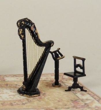 *Quarter Scale Grand Harp, Stool and Music Stand Kit