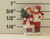 Victorian Pair of Carolers Figurine to Paint