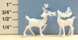 Pair of Reindeer Figurines to Finish