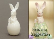 Rabbit In Easter Egg - To Paint