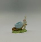 Easter Rabbit with Cart figure to paint
