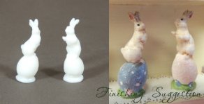 Bunnies on Eggs - To Paint