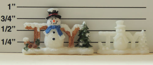 JOY with Snowman Figure to Paint - Click Image to Close