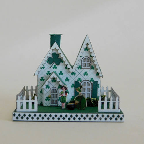 St. Patrick's Day 2021 Mini Putz House Kit - Click Image to Close