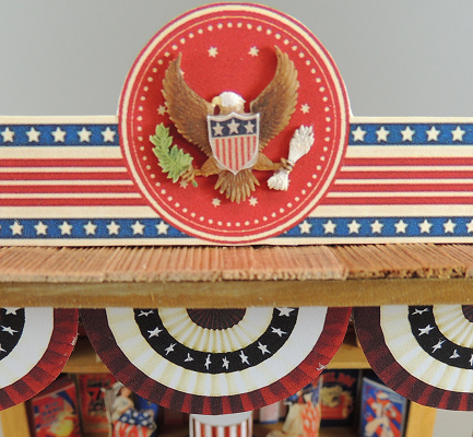 1/12 Scale Fourth Of July Market Kiosk - Click Image to Close