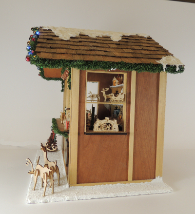1/12 Scale Christmas Market Stall Class and Kit - Click Image to Close